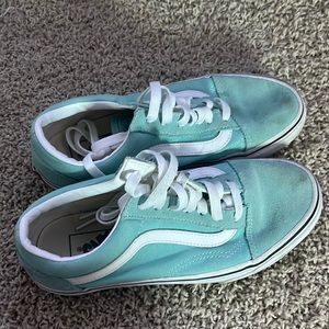 Vans aqua/ ocean blue size 6.5 women’s